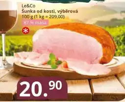 Potraviny CZ Le&Co Šunka od kosti, výběrová nabídka