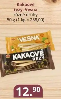 Potraviny CZ Kakaové řezy, Vesna nabídka