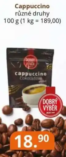 Potraviny CZ Cappuccino nabídka
