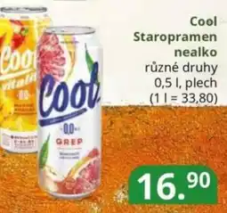 Potraviny CZ Cool Staropramen nealko nabídka