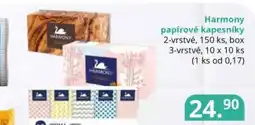 Potraviny CZ Harmony papírové kapesníky nabídka