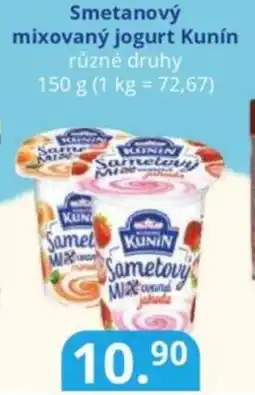 Potraviny CZ Smetanový mixovaný jogurt Kunín nabídka