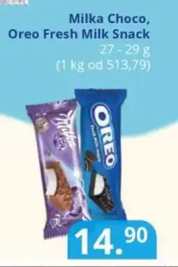 Potraviny CZ Milka Choco, Oreo Fresh Milk Snack nabídka