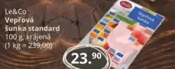 Potraviny CZ Le&Co Vepřová šunka standard nabídka