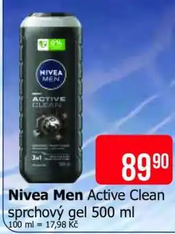 Teta Nivea Men Active Clean sprchový gel 500 ml nabídka