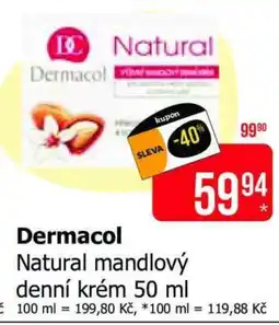 Teta Dermacol Natural mandlový denní krém 50 ml nabídka