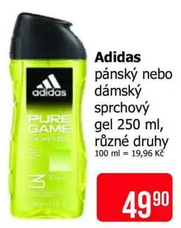 Teta adidas pánský nebo dámský sprchový gel 250 ml nabídka