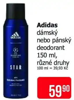Teta adidas dámský nebo pánský deodorant nabídka