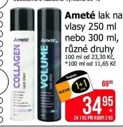 Teta Ameté lak na vlasy 250 ml nebo 300 ml nabídka