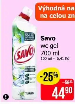 Teta Savo WC gel nabídka