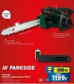 Lidl Parkside Elektrická řetězová pila 2 200 W nabídka