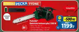 Lidl Parkside Elektrická řetězová pila 2 200 W nabídka