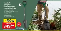 Lidl Parkside Rýč s pilkou na kořeny / lopata s vlnitým výbrusem nabídka