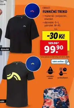 Lidl Crivit FUNKČNÍ TRIKO nabídka