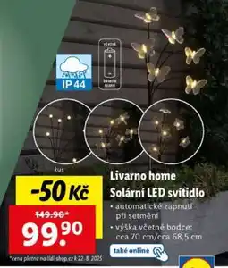 Lidl LIVARNO HOME Solární LED svítidlo nabídka
