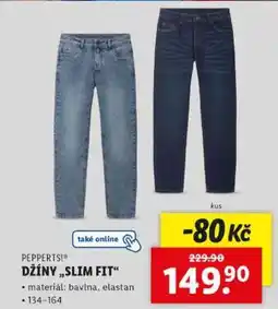 Lidl PEPPERTS! DŽÍNY „SLIM FIT“ nabídka