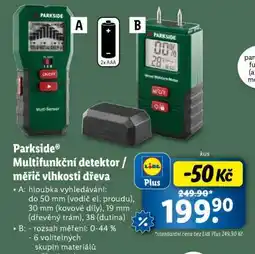 Lidl Parkside Multifunkční detektor / měřič vlhkosti dřeva nabídka