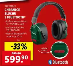 Lidl PARKSIDE CHRÁNIČE SLUCHU S BLUETOOTH nabídka