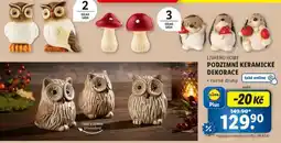 Lidl LIVARNO HOME PODZIMNÍ KERAMICKÉ DEKORACE nabídka