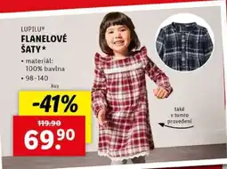 Lidl LUPILU FLANELOVÉ ŠATY nabídka