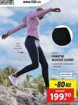 Lidl CRIVIT Funkční bezešvé legíny nabídka