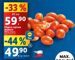 Lidl CHERRY RAJČATA DATLOVÁ nabídka