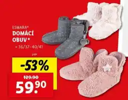 Lidl esmara DOMÁCÍ OBUV nabídka