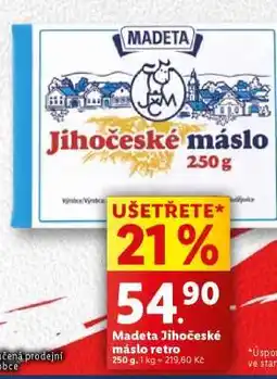 Lidl MADETA JIHOČESKÉ MÁSLO RETRO nabídka
