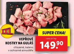 Lidl VEPŘOVÉ KOSTKY NA GULÁŠ nabídka