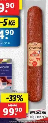Lidl Vysočina nabídka