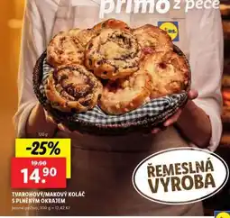 Lidl TVAROHOVÝ/MAKOVÝ KOLÁČ S PLNĚNÝM OKRAJEM nabídka