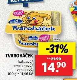 Lidl Tvaroháček nabídka