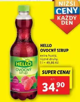 Lidl Hello Ovocný sirup nabídka