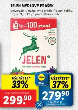 Lidl Jelen mýdlový prášek nabídka