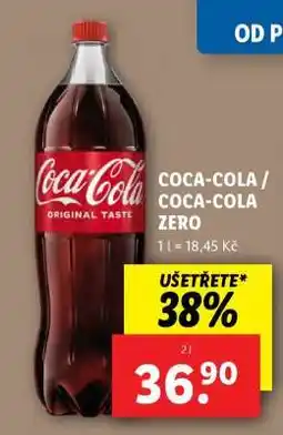 Lidl COCA-COLA, COCA-COLA ZERO nabídka