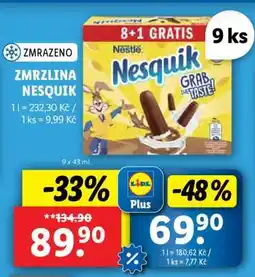 Lidl Zmrzlina Nesquik nabídka