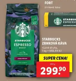 Lidl Starbucks Zrnková káva nabídka