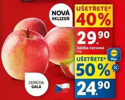 Lidl Jablka červená nabídka