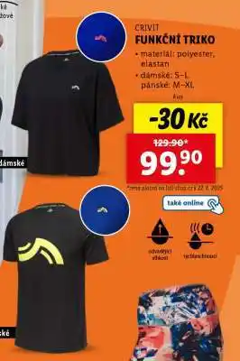 Lidl Crivit FUNKČNÍ TRIKO nabídka