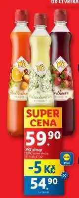 Lidl Yo sirup nabídka