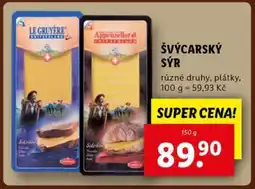 Lidl ŠVÝCARSKÝ SÝR nabídka