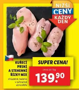 Lidl Kuřecí prsní a stehenní řízky MIX nabídka