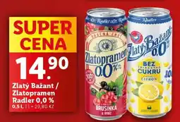 Lidl Zlatý Bažant / Zlatopramen Radler 0,0 % nabídka
