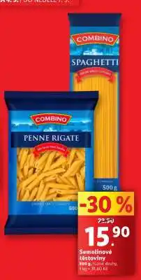 Lidl Semolinové těstoviny nabídka