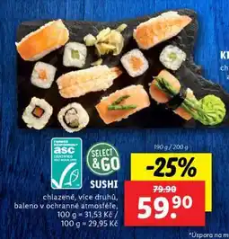 Lidl SUSHI nabídka
