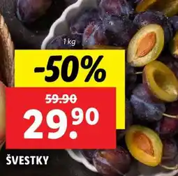 Lidl Švestky nabídka