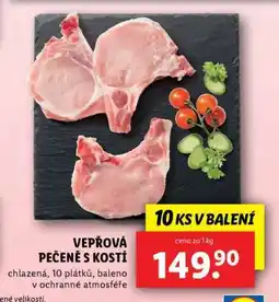 Lidl Vepřová pečeně s kostí nabídka