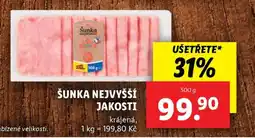 Lidl Šunka nejvyšší jakosti nabídka