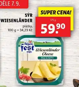 Lidl Sýr Wiesenländer nabídka