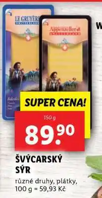 Lidl ŠVÝCARSKÝ SÝR nabídka